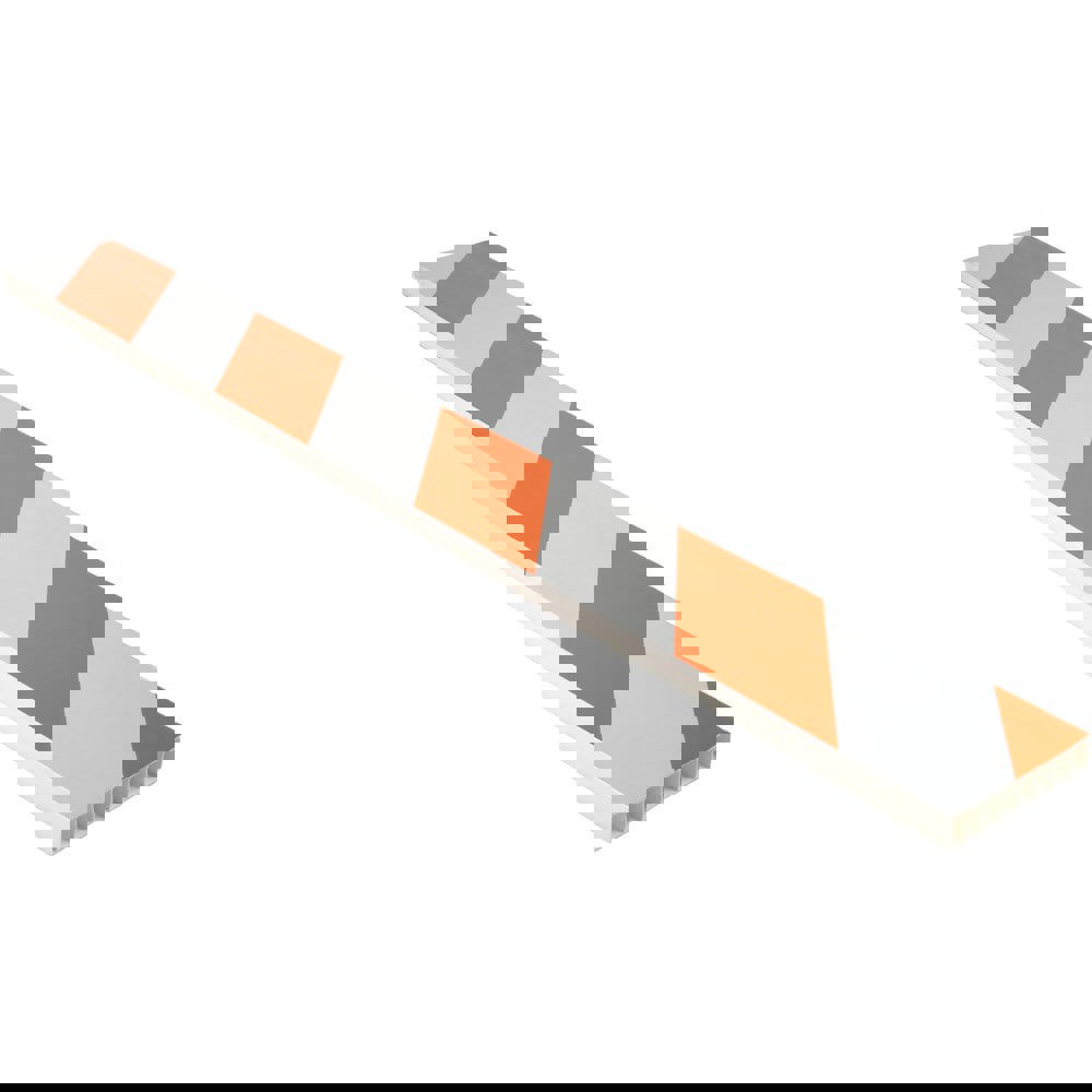 2 Inch Wide x 8 Inch High, Reflective, Plastic Barricade Rail