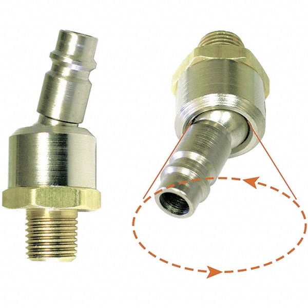1/4 Male Pneumatic Hose Ball Swivel Plug