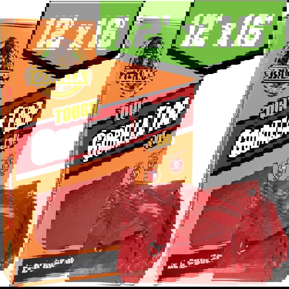 Tarps & Dust Covers; Material: Polyethylene ; Shape: Rectangle ; Length (Feet): 16 ; Width (Feet): 12 ; Width (Inch): 144in ; Grommet: Yes