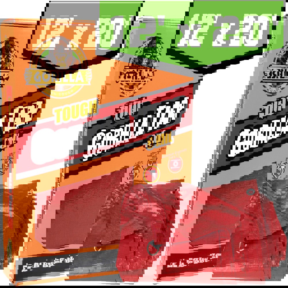 Tarp/Dust Cover: 12' Wide, 20' Long, Polyethylene