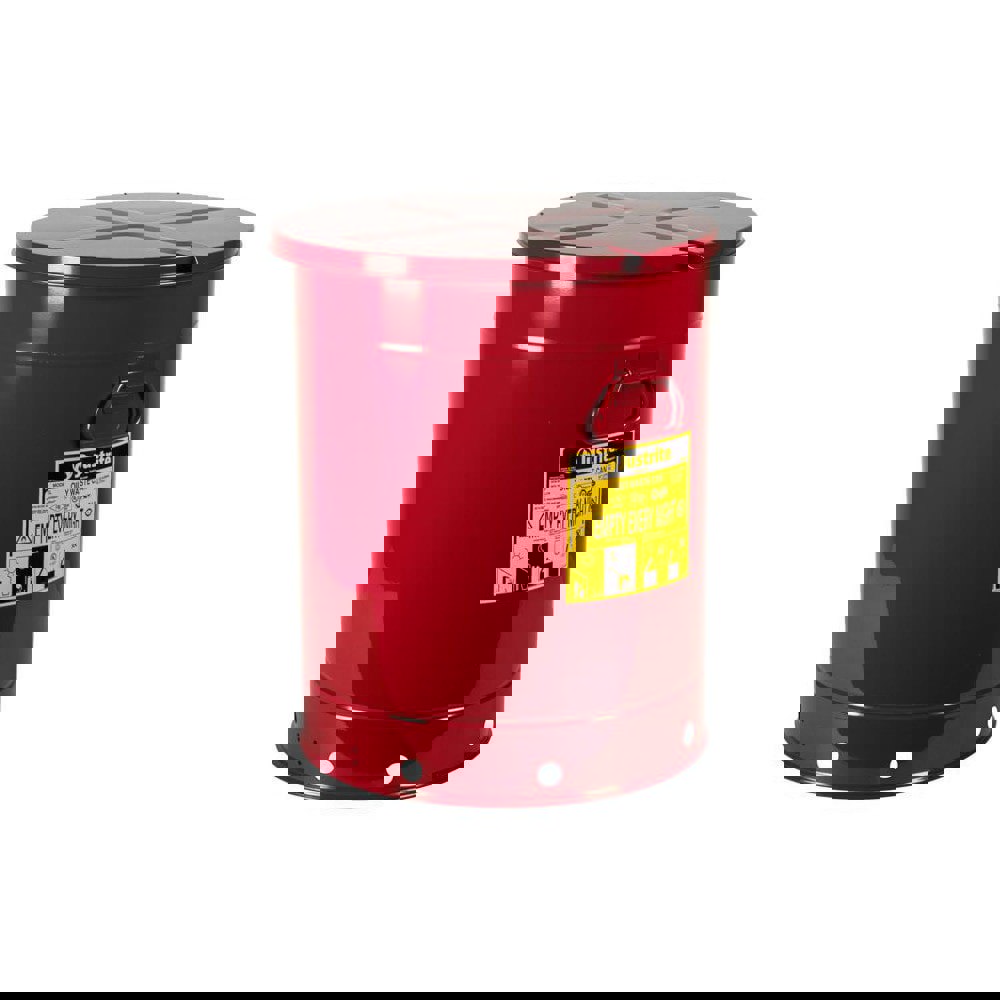 21 Gallon Capacity, Galvanized Steel Disposal Can