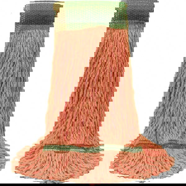 Wet Mop Loop: Medium, Orange Mop, Cotton & Synthetic