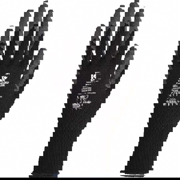 General Purpose Work Gloves: 2X-Large, Latex Coated, Latex Coated, Poly & Cotton