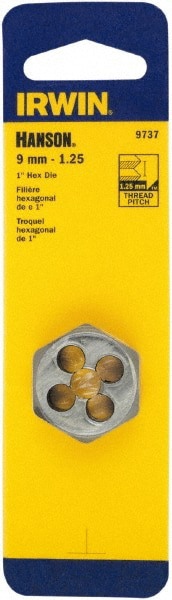 Hex Rethreading Die: M9x1.25, Right Hand, 1