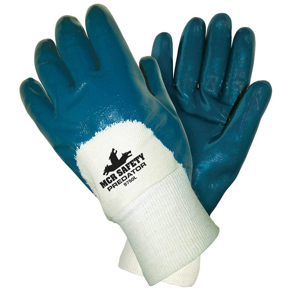 Work Gloves: Predator 9750, Size Small, Nitrile-Coated Nitrile, General Purpose