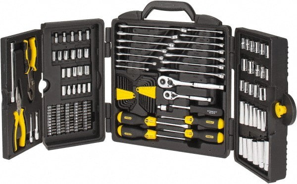 Deep Standard Socket Set: 150 Pc, 1/4