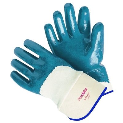 Work Gloves: Predator 9760, Size Universal, Nitrile-Coated Nitrile, General Purpose