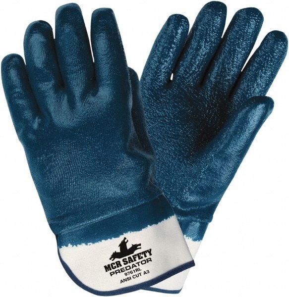 Cut, Puncture & Abrasion-Resistant Gloves: Predator 9761R, Size Small, ANSI Cut A3, ANSI Puncture 3, Nitrile, Jersey