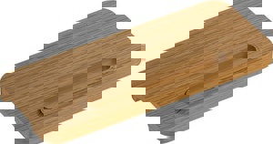 12 in. Rectangular Shower Shelf in Teak