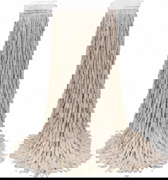 Wet Mop Cut: Side Loading, Small, White Mop, Cotton