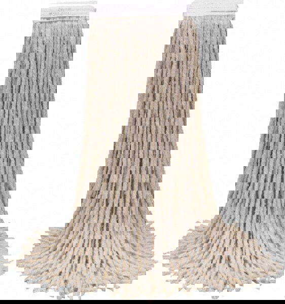 Wet Mop Cut: Side Loading, Large, White Mop, Cotton