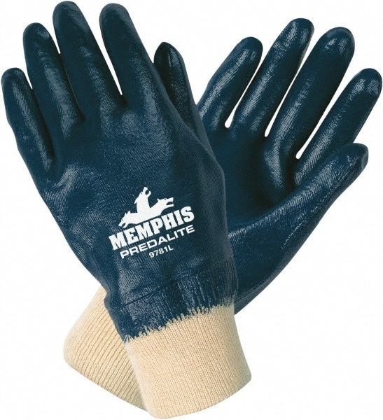 Chemical Resistant Gloves: Predalite Size X-Large, Nitrile, Supported