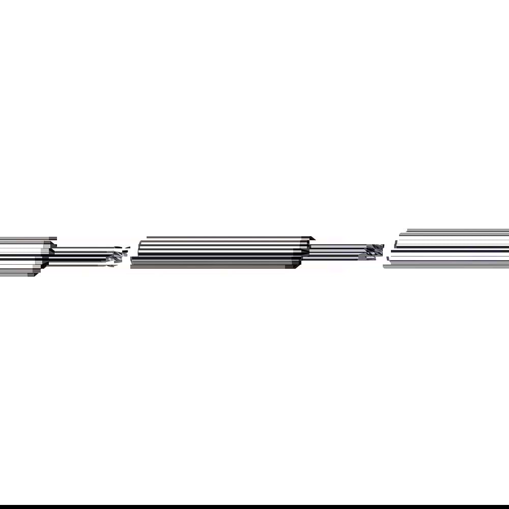 Square End Mill: 0.50 mm Dia, 3 Flute, Solid Carbide