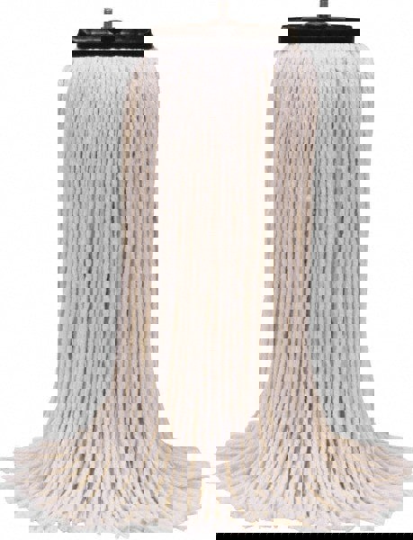 Wet Mop Cut: Screw On, Small, White Mop, Rayon & Synthetic