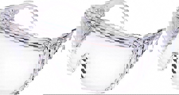 Safety Glasses: Uncoated, Polycarbonate, Clear Lenses, Full-Framed