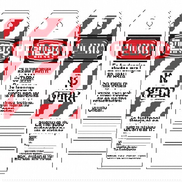 Do Not Operate Tag: Polyester, 