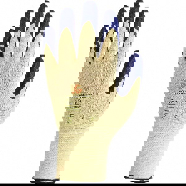 Cut-Resistant Gloves: Size 2X-Large, ANSI Cut A2, Nitrile, Series KleenGuard