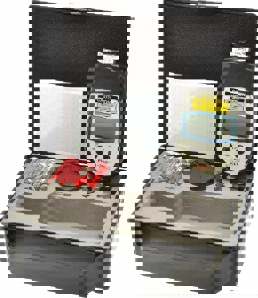 Accurate up to 0.006 +/- 0.5% Digit (600 to 99,999 RPM) and 0.4 +/- 1% Digit (600 to 99,999 RPM), Contact and Noncontact Tachometer