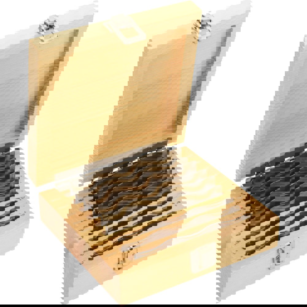 Wavy Parallel Sets; Length (Inch): 4-5/16 ; Maximum Height (Inch): 1-1/2 ; Thickness (Decimal Inch): 0.0120 ; Material: Steel; Steel ; Parallelism (Decimal Inch): 0.0002 ; Number of Pieces: 18; 18