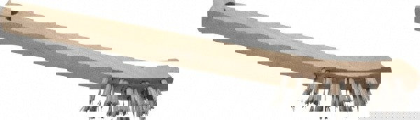 Scratch Brush: 2 Row, 9 Column, Stainless Steel