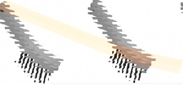 Scratch Brush: 3 Row, 19 Column, Steel
