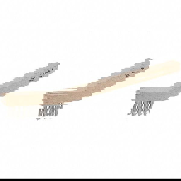 Scratch Brush: 3 Row, 7 Column, Stainless Steel