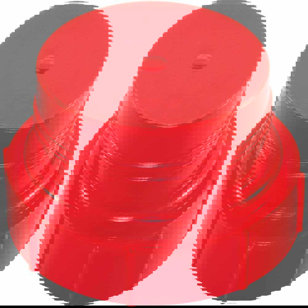 Plug: Serrated Round & Threaded Head