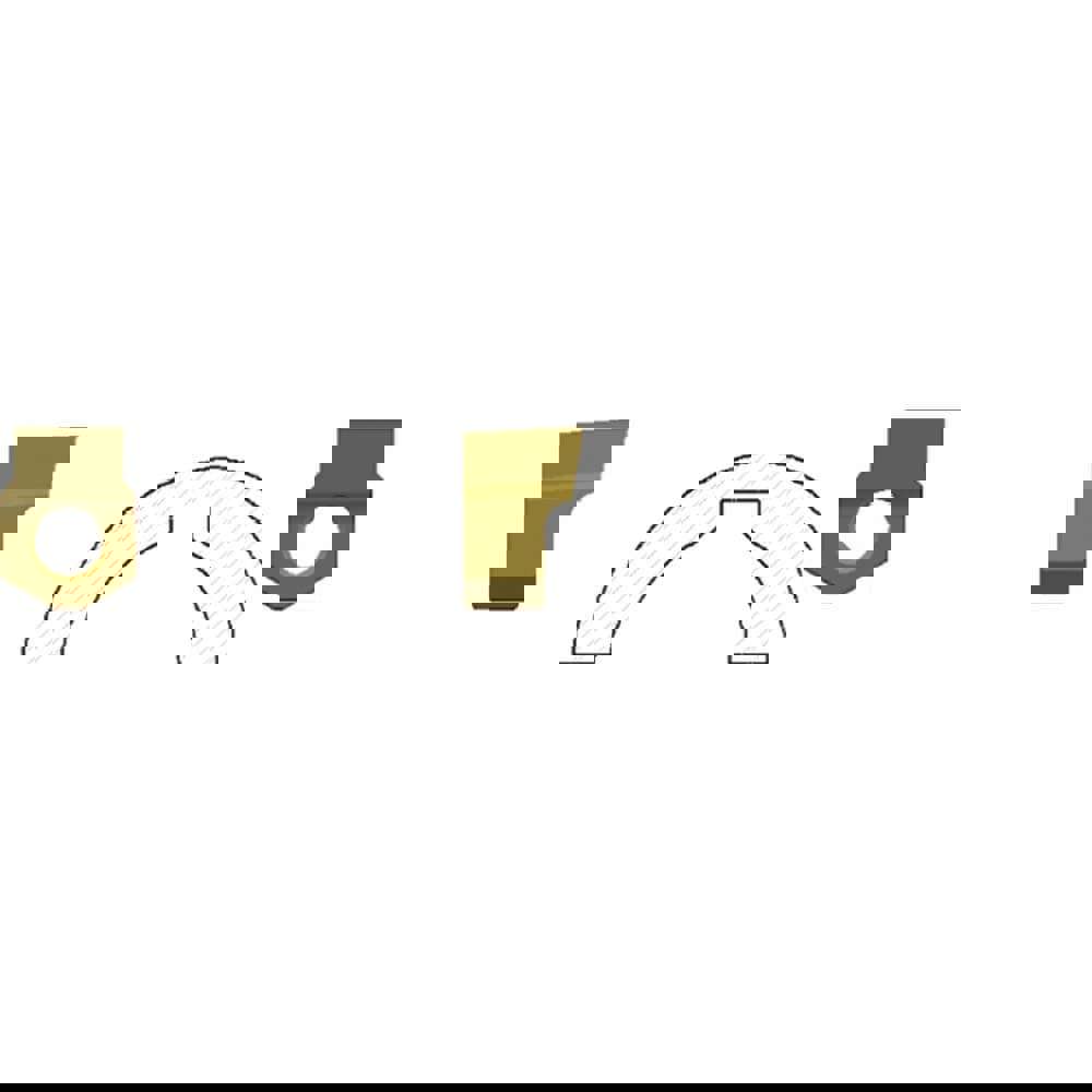 Broaching Inserts; Cutting Width (Decimal Inch): 0.4375 ; Maximum Depth of Cut (Decimal Inch): 0.2500 ; Insert Thickness (Decimal Inch): 0.5157 ; Insert Length (Decimal Inch): 0.7283 ; Chamfer: No