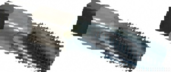 1/4-18 NPT, 15&deg; Helix, 4 Flutes, Blue Diamond Finish, High Speed Steel, Spiral Flute Pipe Tap