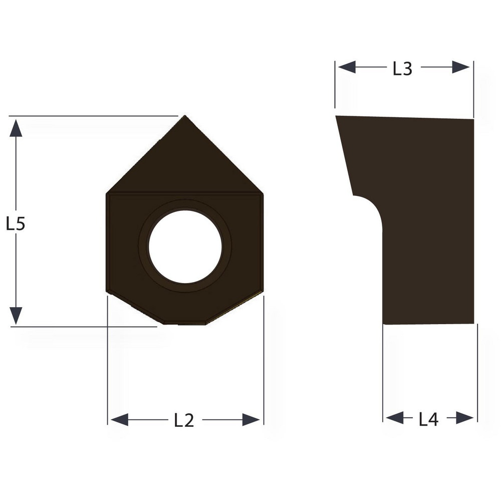 Broaching Inserts; Cutting Width: 13.00 (mm); Insert Thickness: 13.00 (mm); Insert Length (mm): 17.00 ; Chamfer: No