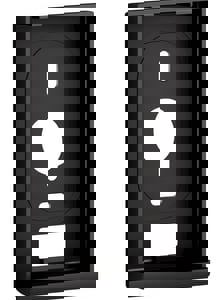 Metal in Matte Black Mounting Bracket