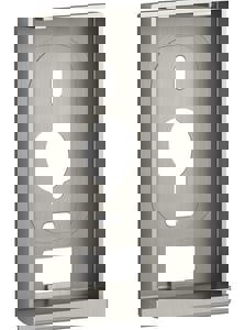 Metal in Vibrant Brushed Nickel Mounting Bracket