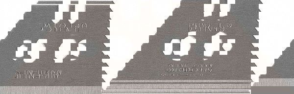 Double Bevel Knife Blade: