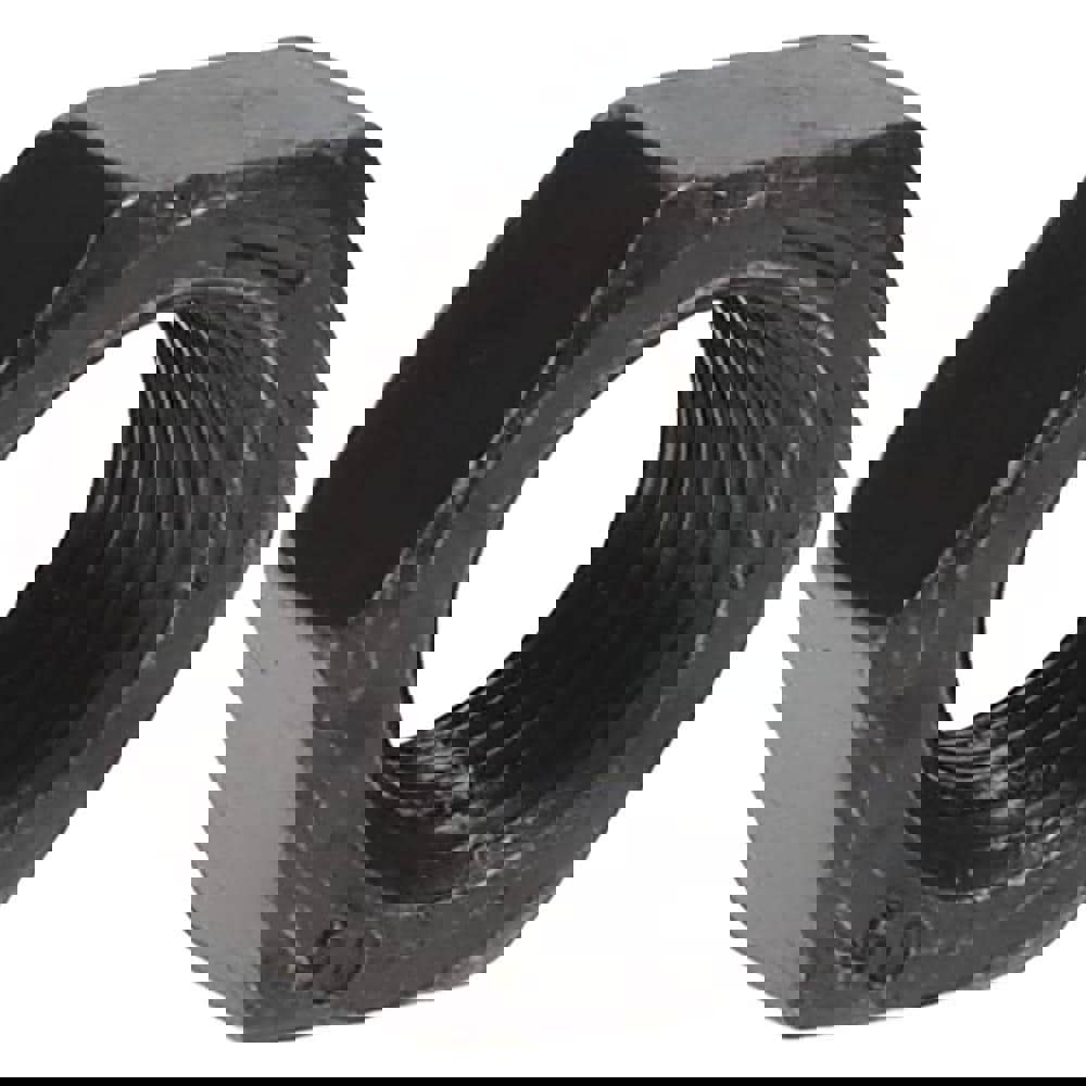 Hex Nut: 3/8-24, Grade 8 Steel, Black Oxide Finish