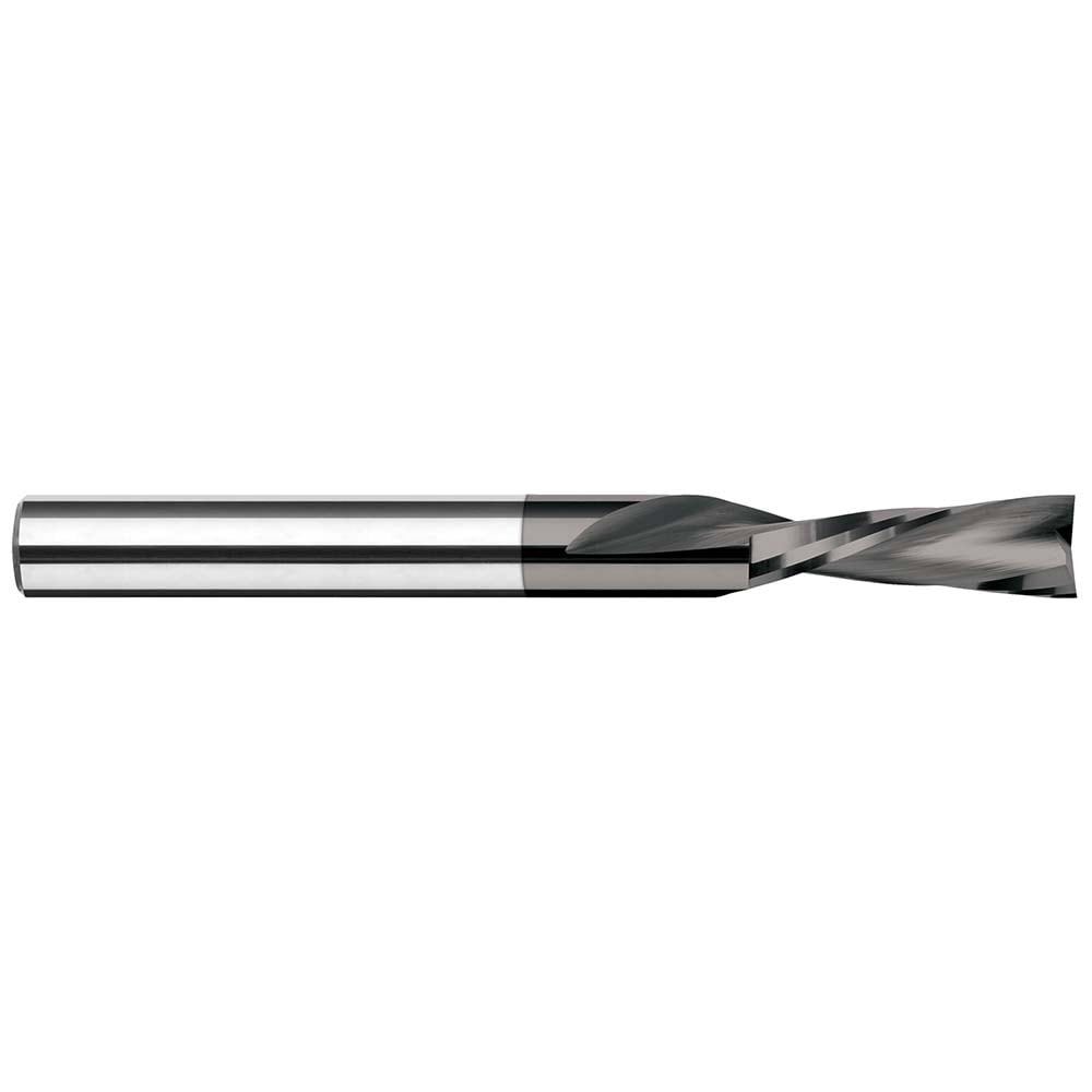 Square End Mill: 1/64'' Dia, 3/64'' LOC, 1/8'' Shank Dia, 1-1/2'' OAL, 2 Flutes, Solid Carbide