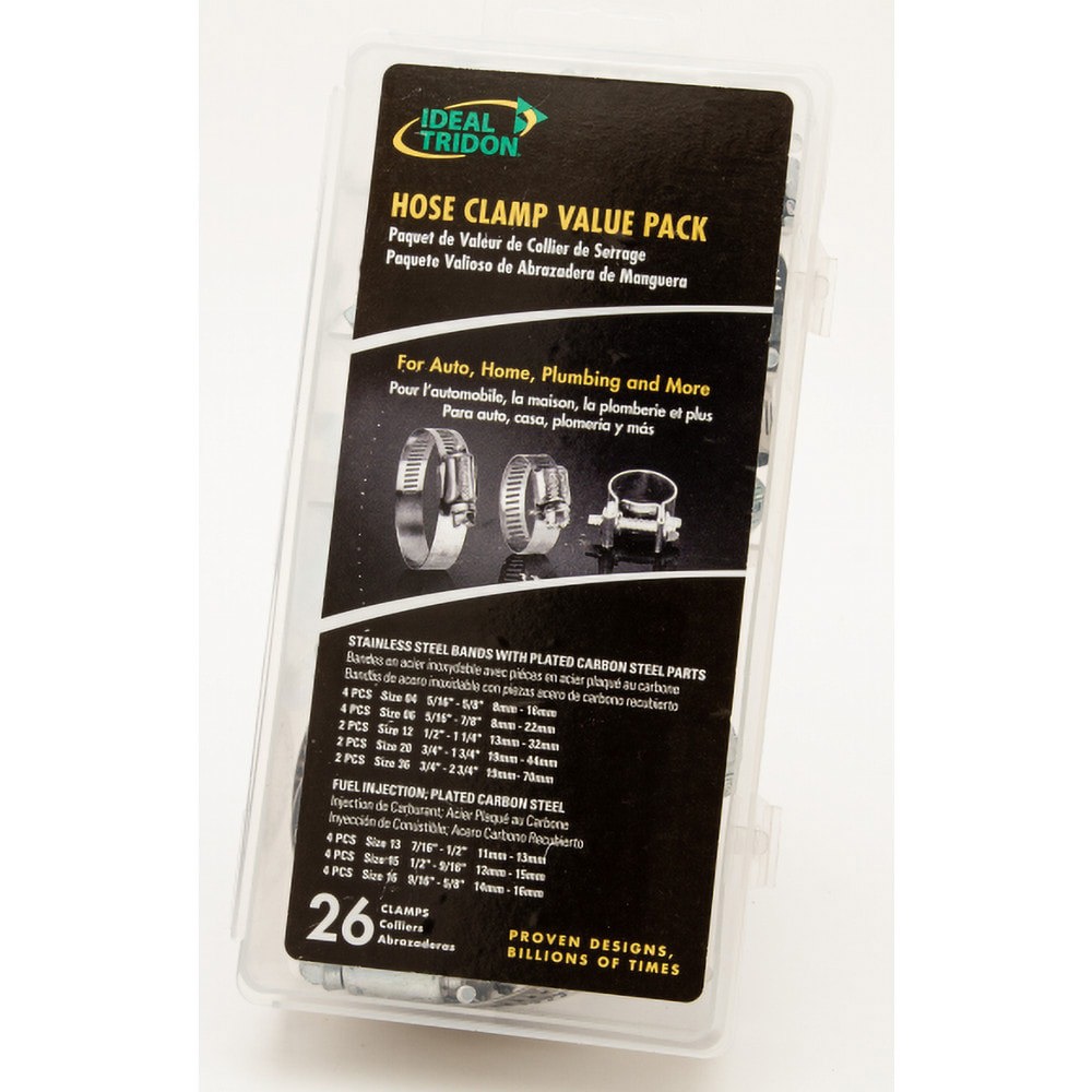 Hose Clamp Kits; Type: Clamps for Tube & Hose ; Product Type: Worm Drive Clamp Kit; Worm Drive Clamp Set Kit ; Minimum Diameter (Decimal Inch): 0.3125 ; Minimum Diameter (Fractional Inch): 5/16 ; Maximum Diameter (Decimal Inch): 2.7500