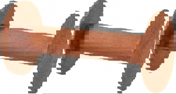 #8 Wire Body Diam, Flat Copper Belt Rivet with Washer