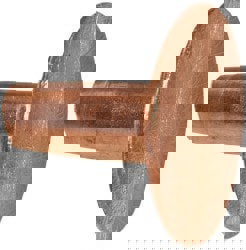 #10 Wire Body Diam, Flat Copper Belt Rivet with Washer