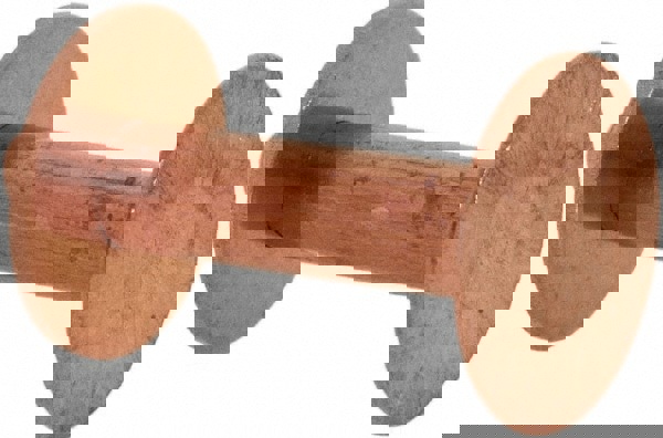 #12 Wire Body Diam, Flat Copper Belt Rivet with Washer