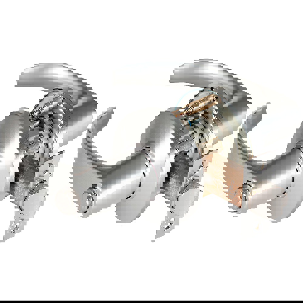 Lever Locksets; Lockset Type: Privacy ; Key Type: Keyed Different ; Back Set: 2-3/4 (Inch); Cylinder Type: Non-Keyed ; Material: Metal ; Door Thickness: 1-3/4 to 2-1/4