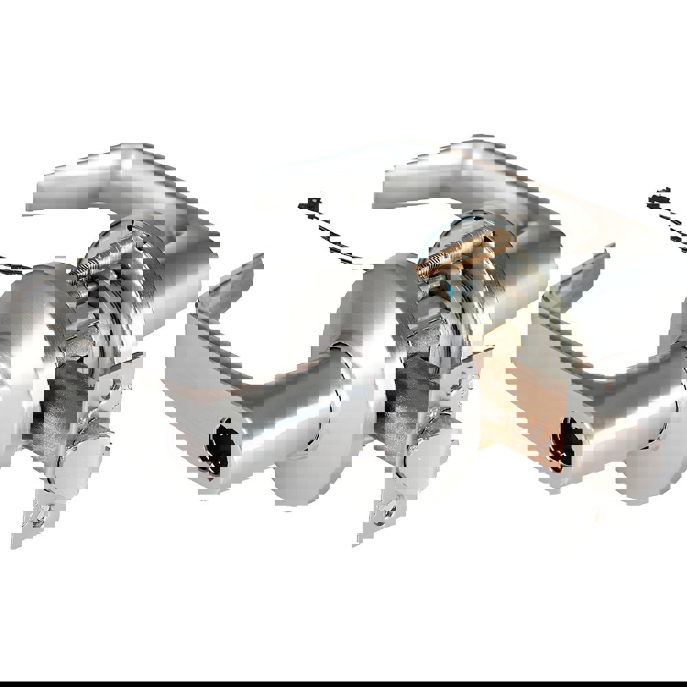 Lever Locksets; Lockset Type: Entrance ; Key Type: Keyed Different ; Back Set: 2-3/4 (Inch); Cylinder Type: Less Core ; Material: Metal ; Door Thickness: 1-3/4 to 2-1/4