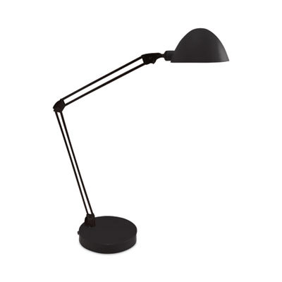Task Light: LED, Swing Arm, Desk, Black