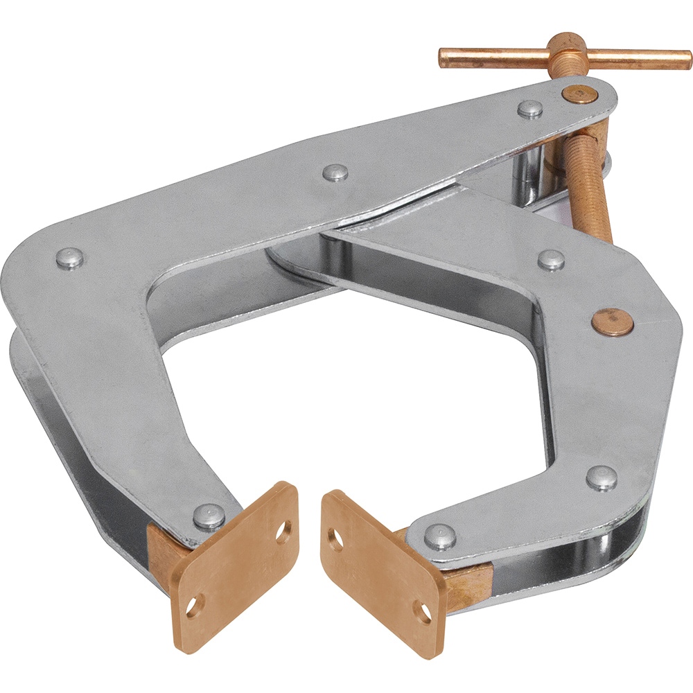 Cantilever Clamps; Load Capacity (Lb. - 3 Decimals): 2000 ; Maximum Opening Capacity (Inch): 6 ; Handle Type: Round ; Open Throat Depth (Inch): 5 ; Closed Throat Depth (Inch): 5 ; Jaw Material: Steel; Polyurethane