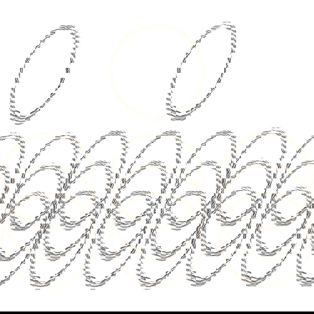 Key Control; Type: Key Ring ; Number of Keys: 0 ; Color: Silver ; Width (Inch): 3