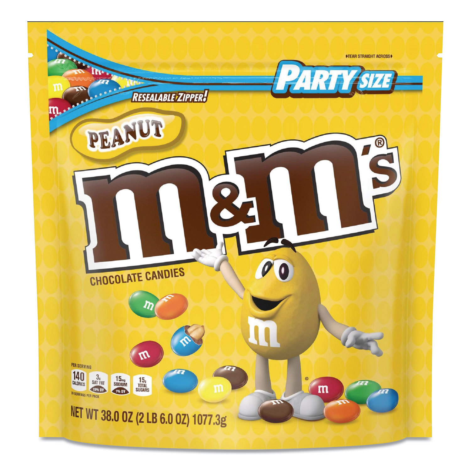 Snacks, Cookies, Candy & Gum; Snack Type: Candy Bars ; Flavor: Milk Chocolate; Peanut ; Container Size: 38oz ; Container Type: Bag ; UNSPSC Code: 0050161813