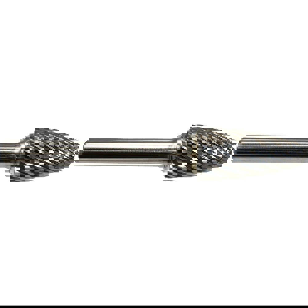 Burrs; Industry Specification: SC-3MMNX ; Head Shape: Cylinder with Radius End ; Cutting Diameter (mm): 9.50 ; Tooth Style: Stainless Steel Cut ; Overall Length (mm): 64.00mm ; Length of Cut (Decimal Inch): 0.7480