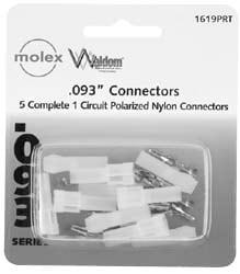 15 Circuit, 15 AWG, 0.093 Inch Pin Diameter, Modular Receptacle Plug Connector Package