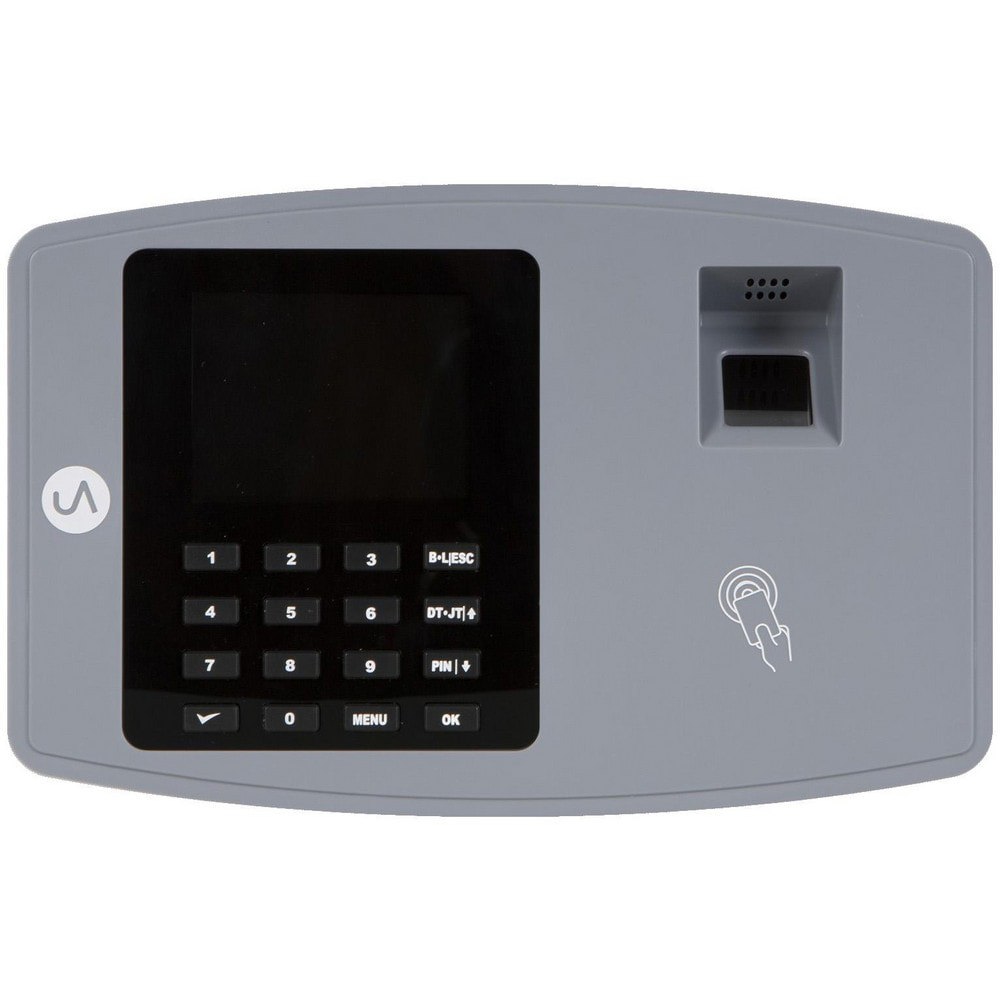 Time Clocks & Time Recorders; Punch Type: Biometric; Proximity ; Power Source: Electric ; Display Type: Backlit LCD ; Material: Plastic ; Records: Attendance; Message ; Color: Black