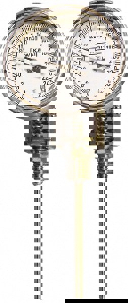 Bimetal Dial Thermometer: 50 to 300 &deg; F, 15