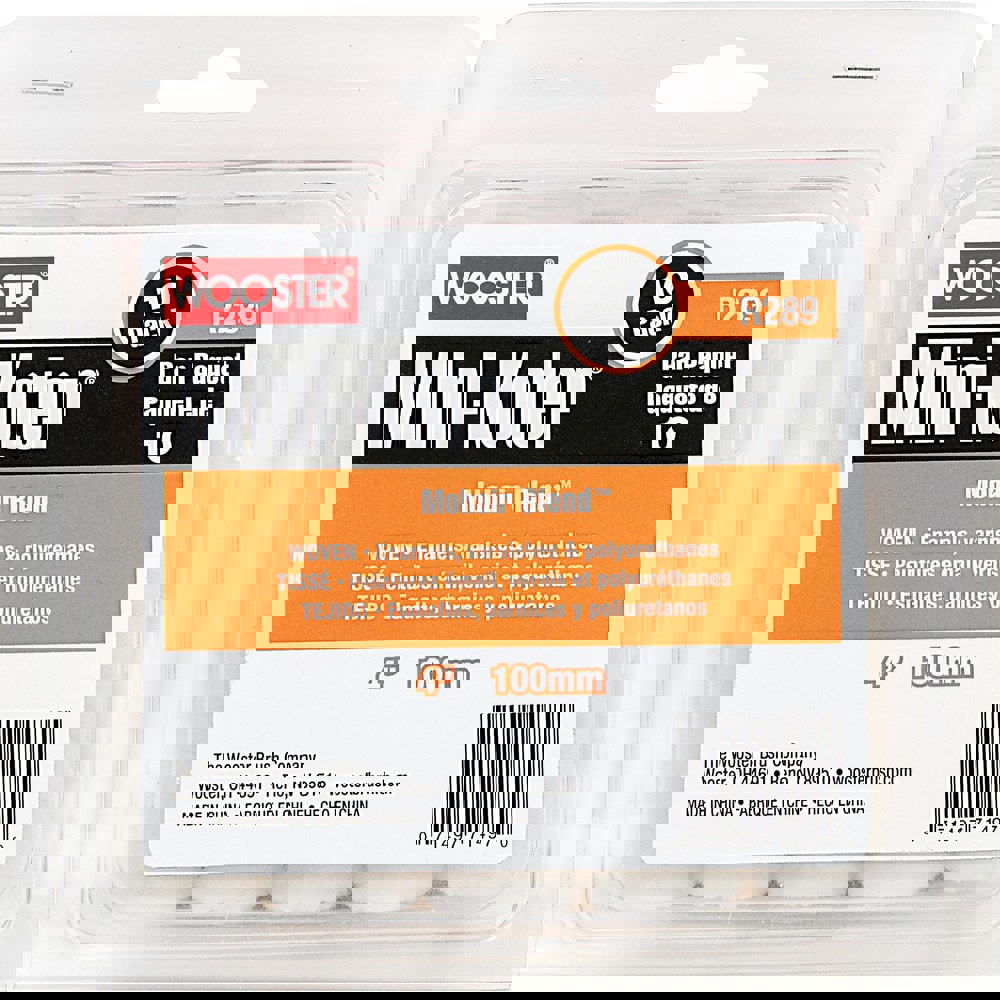 Paint Roller Covers; Product Type: Mini Roller Cover ; Material: Mohair ; For Use With: R012-4, R011-4 or R024-6 Frames ; Overall Width (Inch): 4 ; Core Diameter (mm): 0.236 ; Surface Texture: Smooth